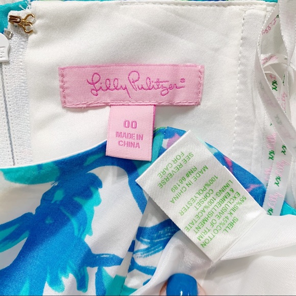 SOLD-Lilly Pulitzer Beaded Nautical Strapless Dress - Picture 8 of 10